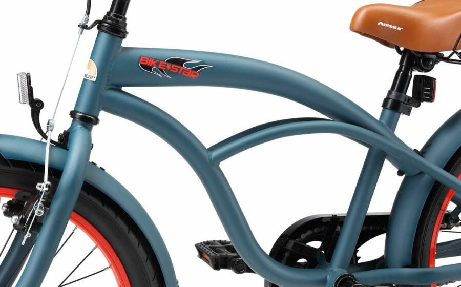 Bikestar 20 inch Cruiser kinderfiets blauw - Foto 2