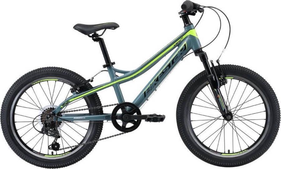 Bikestar 20 inch hardtail MTB 7 speed petrol groen - Foto 2