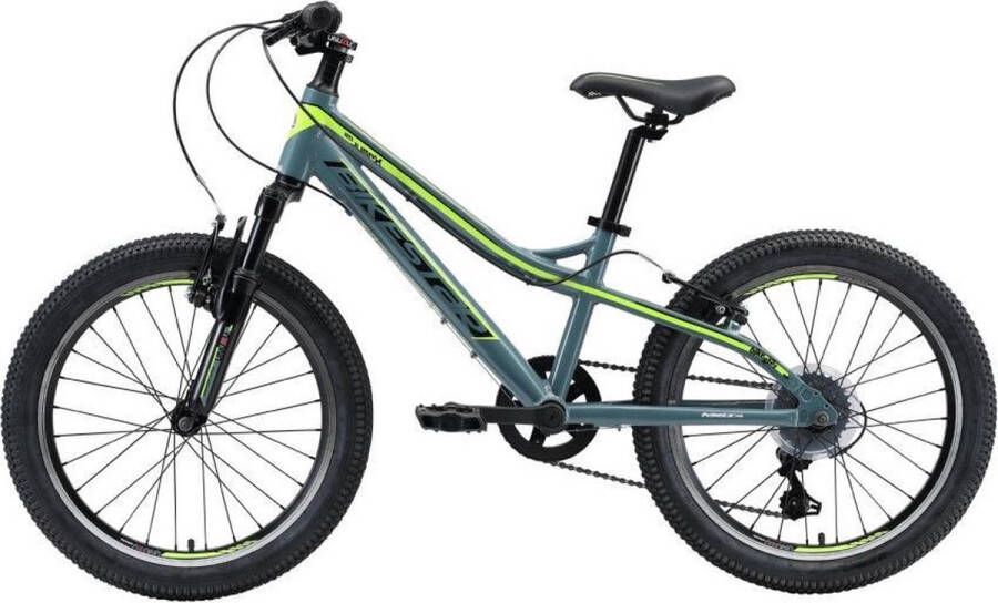 Bikestar 20 inch hardtail MTB 7 speed petrol groen