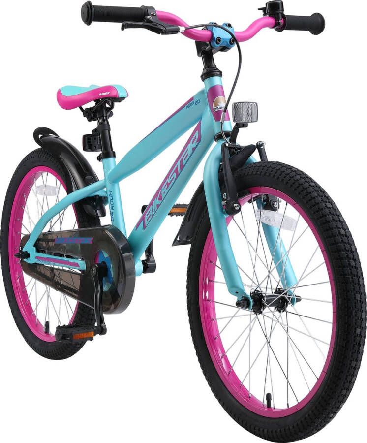 Bikestar 20 inch Urban Jungle kinderfiets paars turquoise - Foto 2