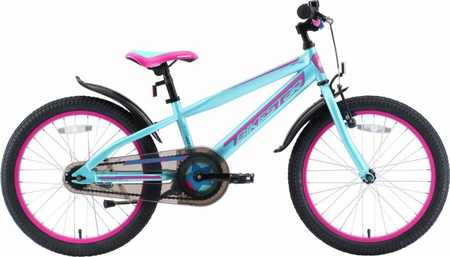 Bikestar 20 inch Urban Jungle kinderfiets paars turquoise