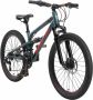 Bikestar 24 inch Alu MTB Fully 21 speed groen - Thumbnail 2