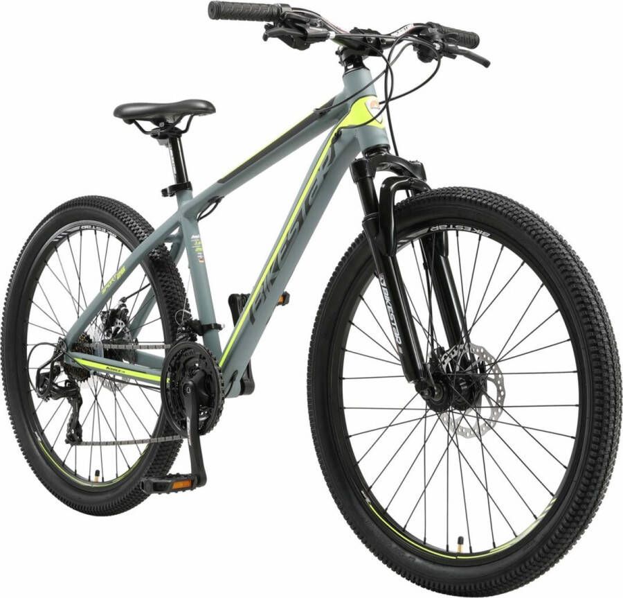 Bikestar 26 inch 21 speed hardtail Sport MTB grijs geel