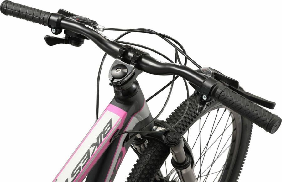 Bikestar 26 inch 21 speed hardtail Sport MTB zwart roze - Foto 2