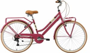 Bikestar 26 inch 7 sp derailleur retro damesfiets paars