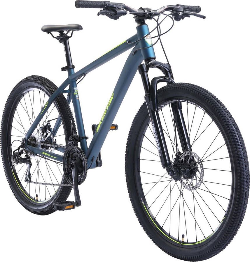 Bikestar 27.5 inch 21 speed hardtail Sport MTB blauw geel - Foto 1