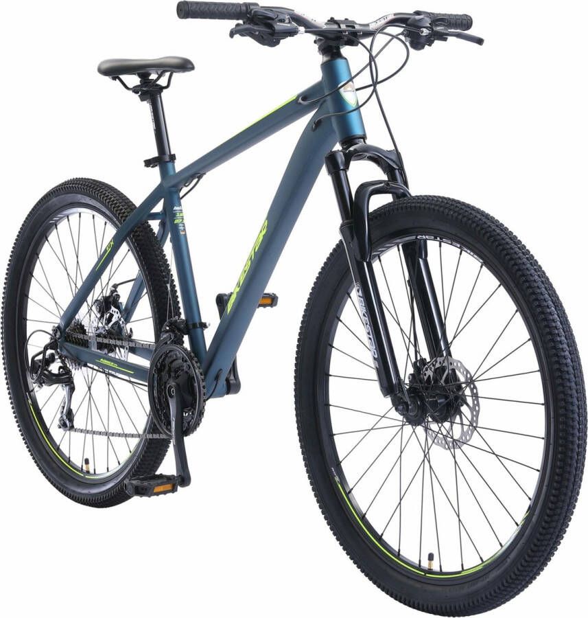 Bikestar 27.5 inch 21 speed hardtail Sport MTB blauw geel - Foto 2