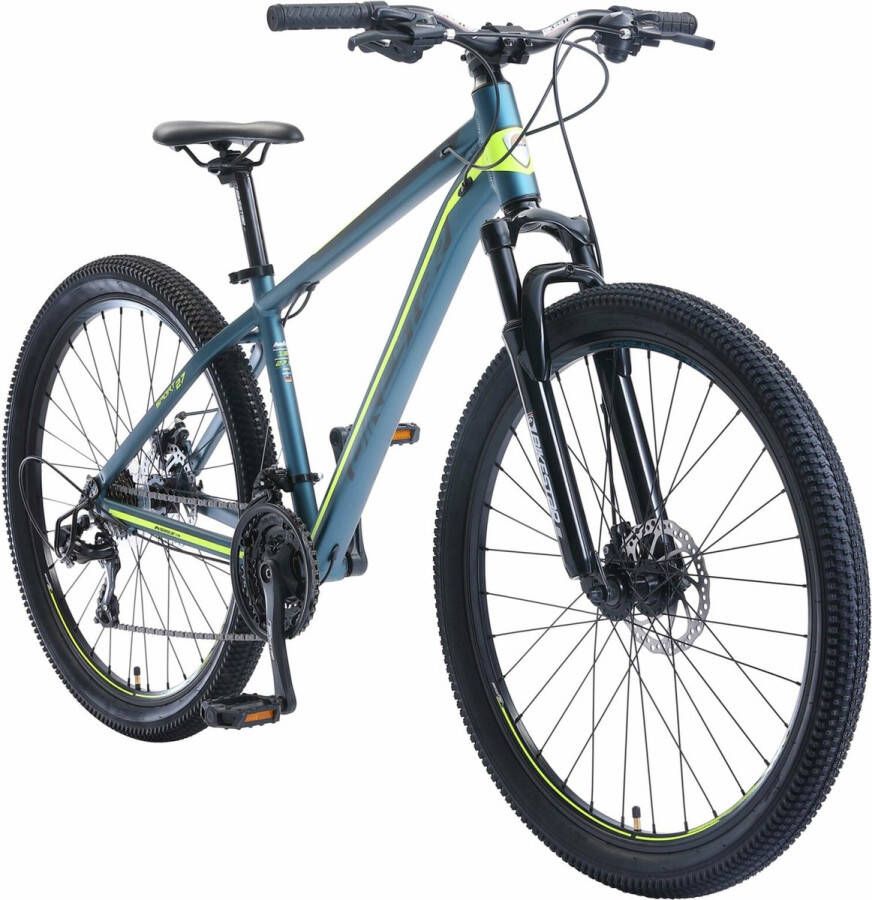 Bikestar 27.5 inch 21 speed hardtail Sport MTB blauw groen - Foto 1