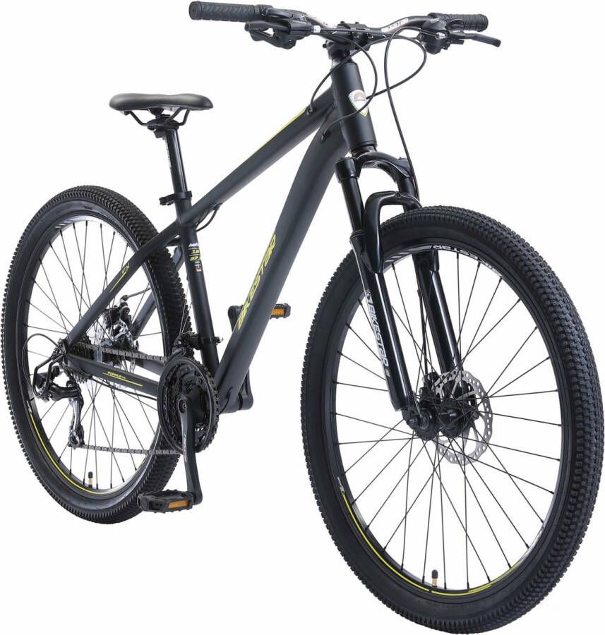 Bikestar 27.5 inch 21 speed hardtail Sport MTB zwart geel