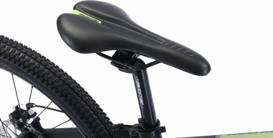 Bikestar 27.5 inch 21 speed hardtail Sport MTB zwart groen - Foto 1