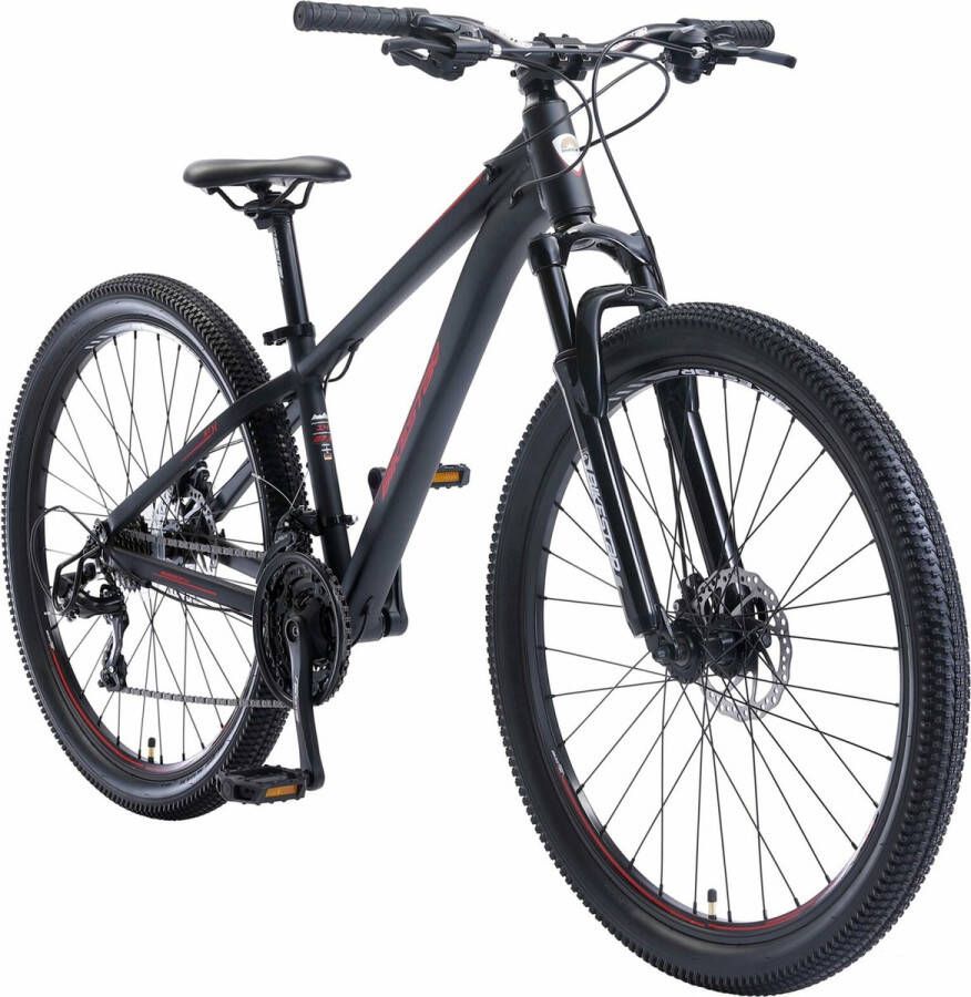 Bikestar 27.5 inch 21 speed hardtail Sport MTB zwart rood