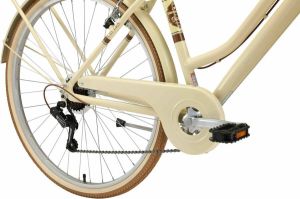 Bikestar 28 inch 7 sp derailleur retro damesfiets beige