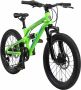 Bikestar Alu MTB Fully 7 speed 20 inch groen - Thumbnail 1