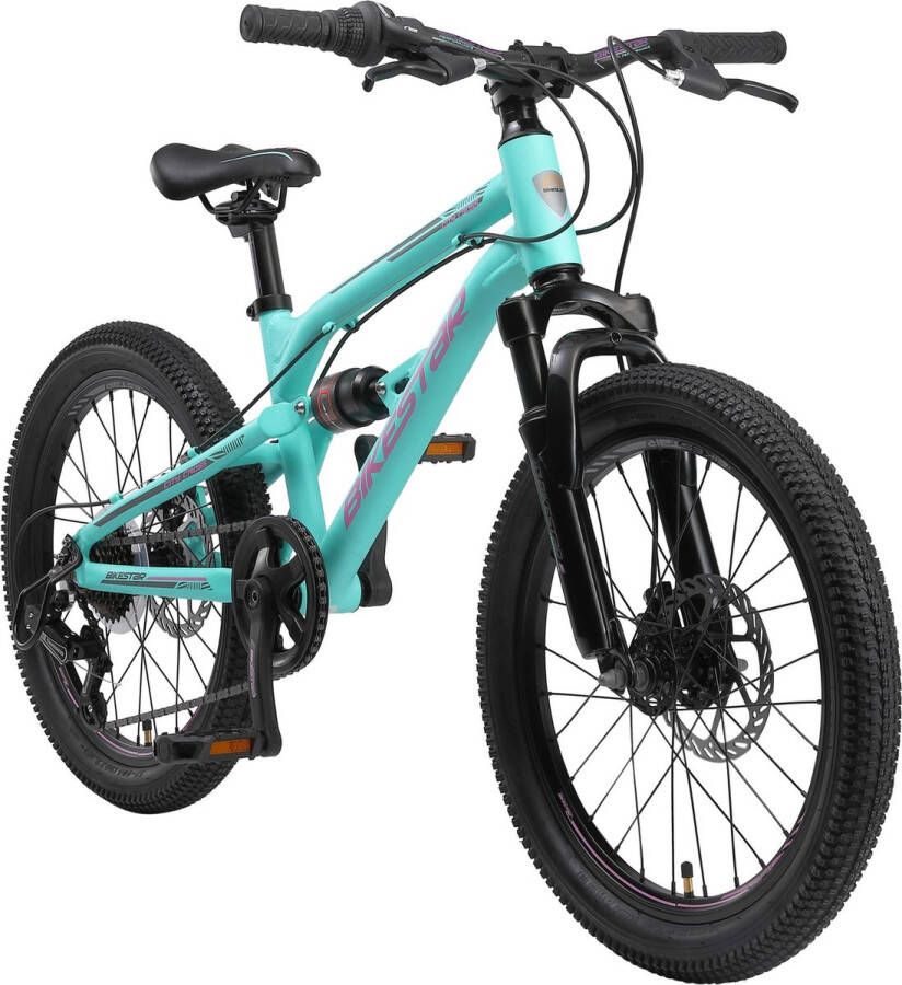 Bikestar Alu MTB Fully 7 speed 20 inch turquoise - Foto 2
