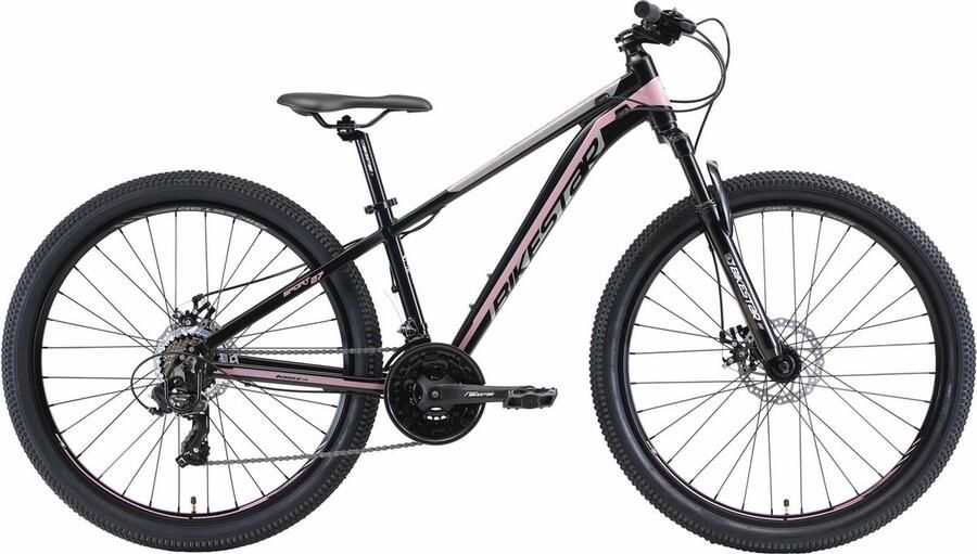 Bikestar 27.5 inch 21 speed hardtail Sport MTB blauw roze - Foto 1
