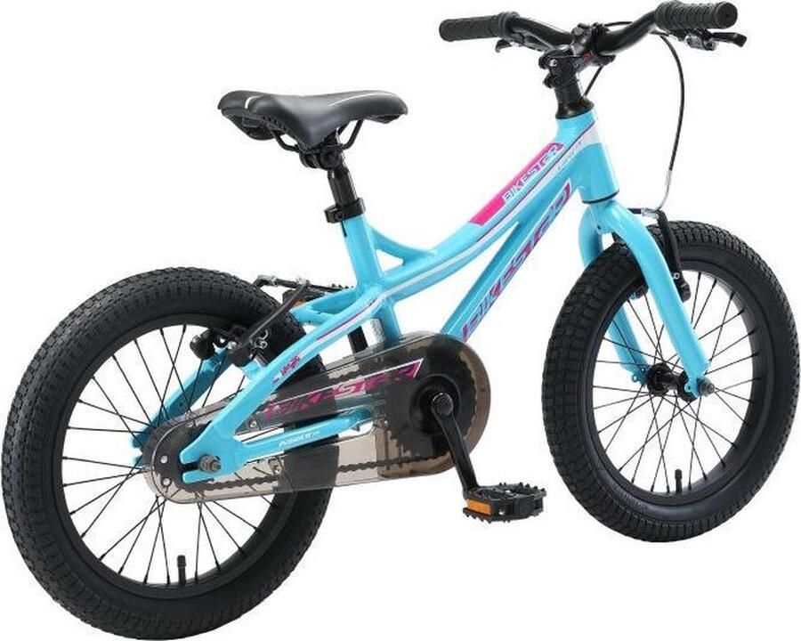 Bikestar kinderfiets Mountainbike alu 16 inch turquoise wit - Foto 2