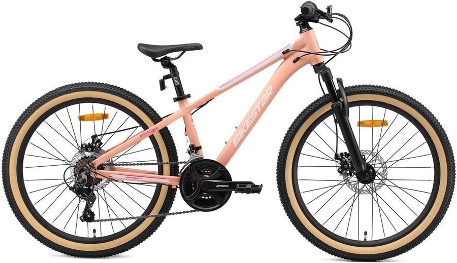 Bikestar MTB Sport 21speed 24inch paars oranje