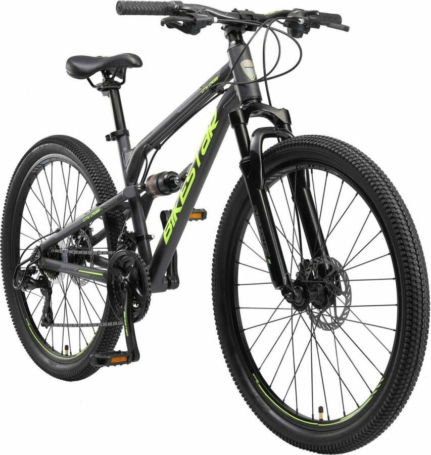 Bikestar Fully Alu MTB 27 5 Inch 21 Speed