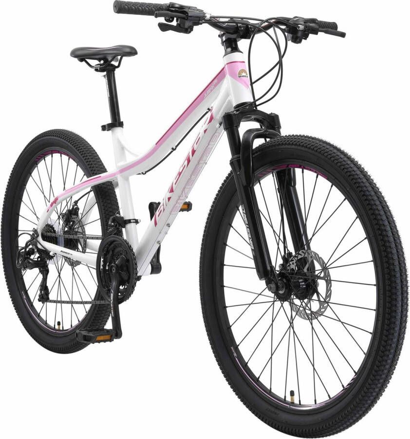 Bikestar Hardtail MTB Alu 26 Inch 21 Speed Wit Roze