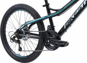 Bikestar 24 inch hardtail MTB 21 speed zwart blauw