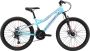 Bikestar hardtail MTB 21 speed 24 inch wit turquoise - Thumbnail 1