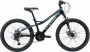 Bikestar 24 inch hardtail MTB 21 speed zwart blauw - Thumbnail 1