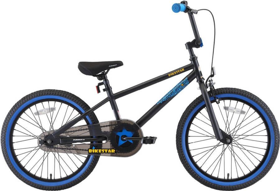 Bikestar kinderfiets BMX 20 inch zwart blauw