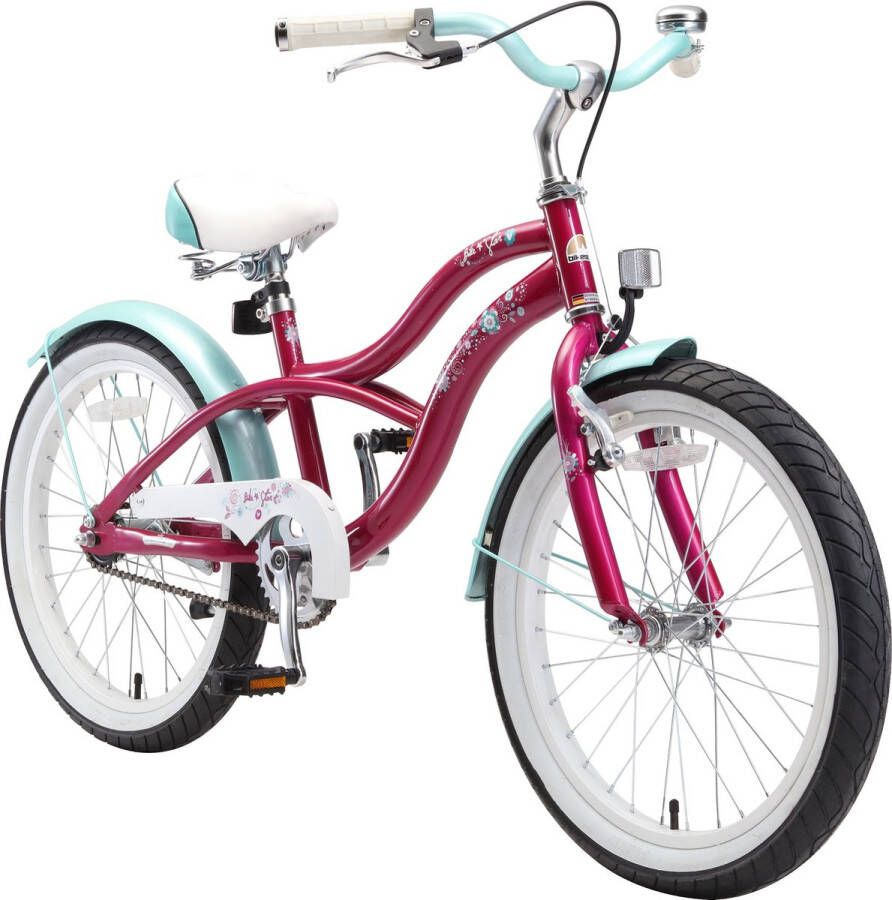 Bikestar kinderfiets Cruiser 20 inch lila