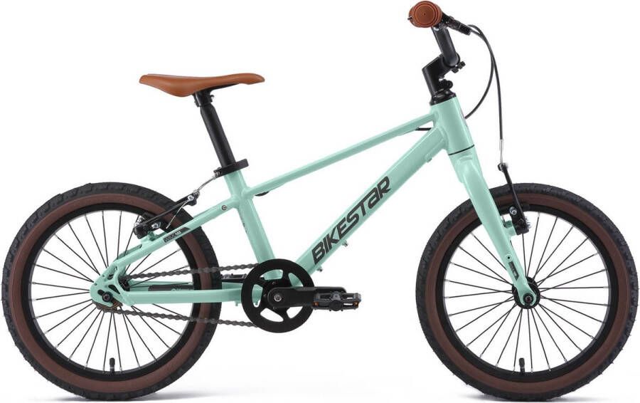 Bikestar kinderfiets lichtgewicht 16 inch 1 speed groen