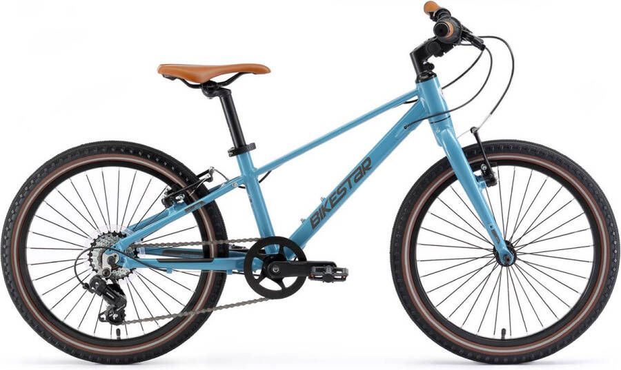 Bikestar kinderfiets lichtgewicht 20 inch 7 speed blauw