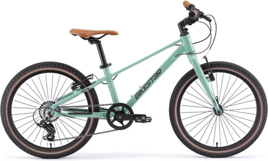 Bikestar kinderfiets lichtgewicht 20 inch 7 speed groen