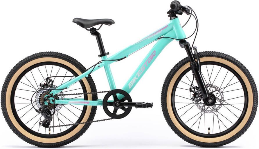 Bikestar kinderfiets MTB Staal 7speed 20inch mintgroen