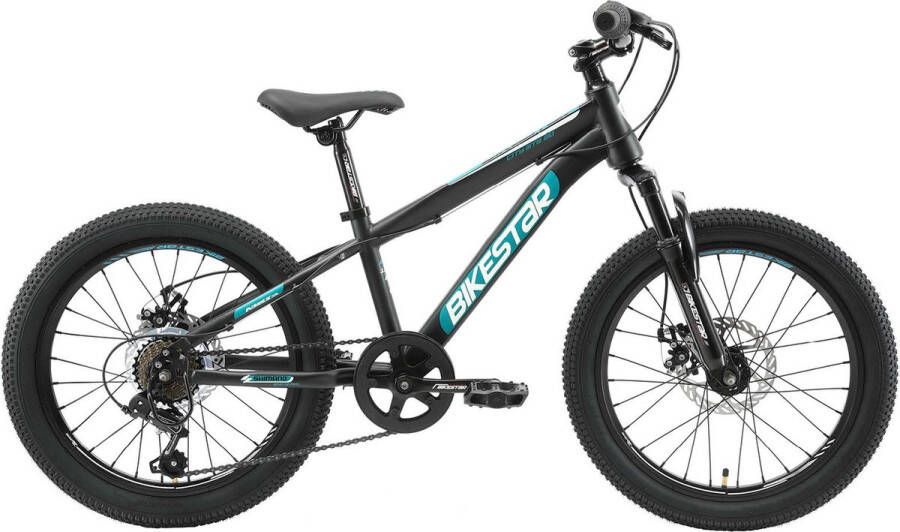 Bikestar kinderfiets MTB Staal 7speed 20inch zwart