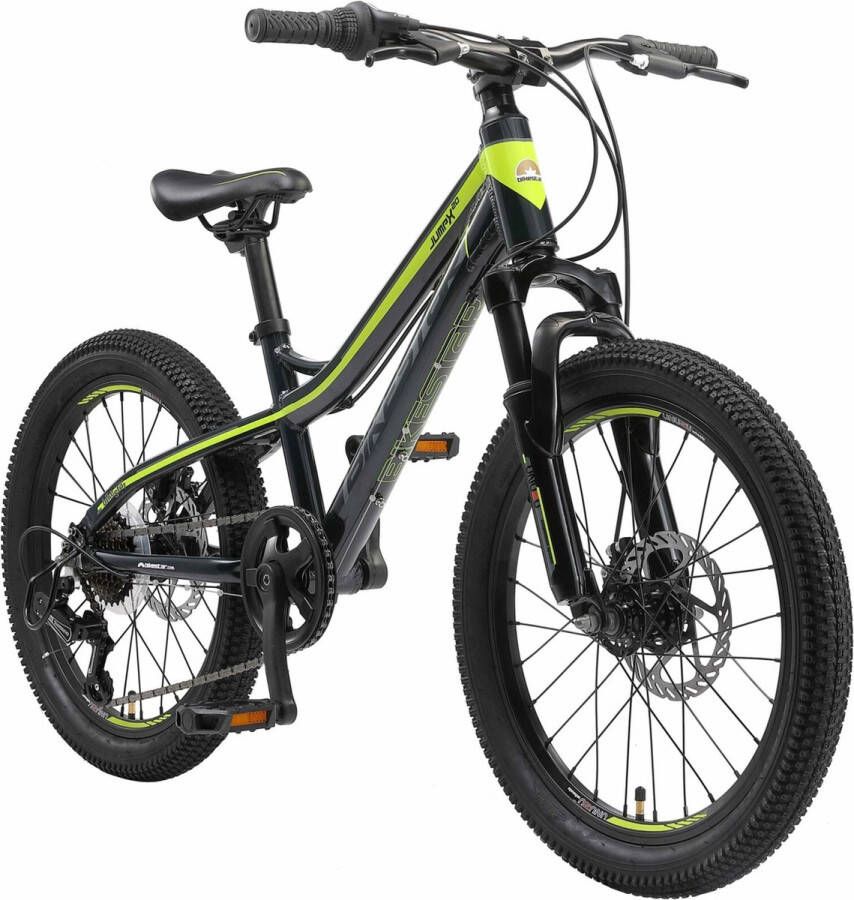 Bikestar MTB kinderfiets 7 speed 20 inch zwart groen