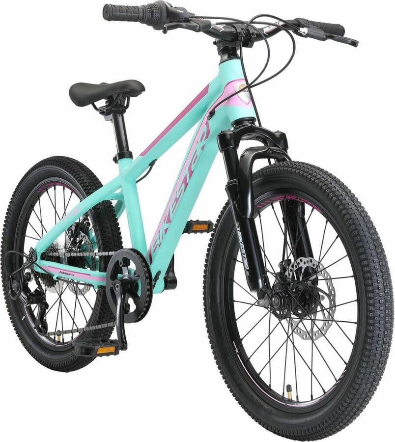 Bikestar kinderfiets MTB Sport 7speed 20inch mintgroen roze - Foto 1