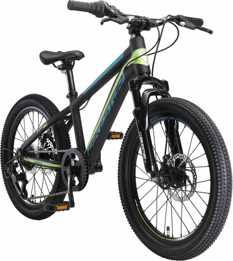 Bikestar MTB kinderfiets Sport 7 speed 20 inch zwart groen
