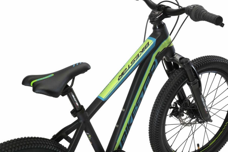 Bikestar MTB kinderfiets Sport 7 speed 20 inch zwart groen - Foto 2