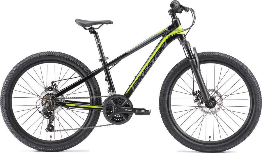 Bikestar MTB Sport 21speed 24inch zwart groen