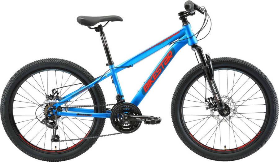 Bikestar MTB Sport 21speed 24inch paars oranje