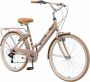 Bikestar 26 inch 7 sp derailleur retro damesfiets bruin - Thumbnail 1