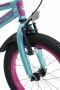 Bikestar Urban Jungle kinderfiets 16 inch paars turquoise - Thumbnail 2