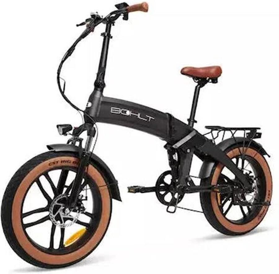 BOHLT F20 Elektrische Vouwfiets Zwart Opvouwbaar Tot 55 km Actieradius Shi o 7 Versnellingen