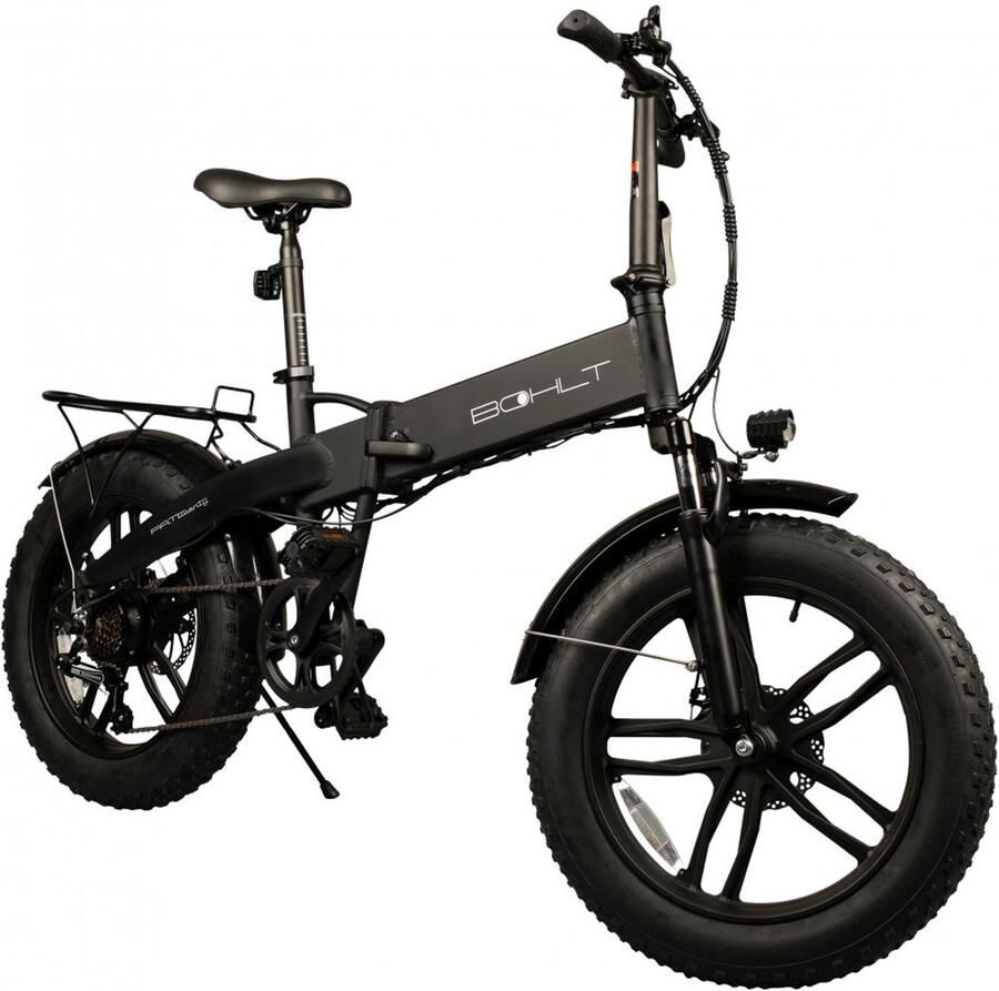 BOHLT FATTWENTY Elektrische Vouwfiets 25km h 6 versnellingen Actieradius van + - 40 km Zwart