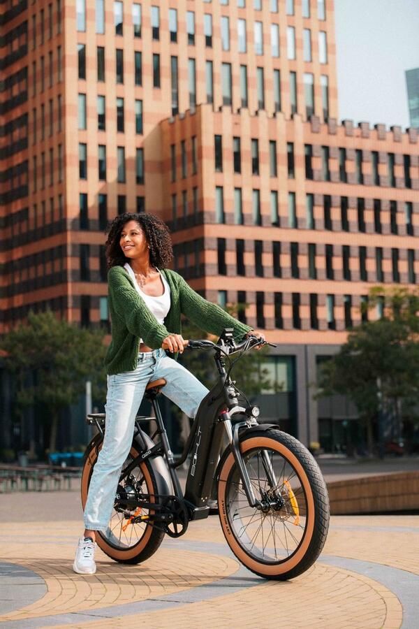 BOHLT Q26 Actieradius tot 80km Gates Belt Drive Maximumsnelheid 25 km u 250W Elektrische Fatbike Zwart