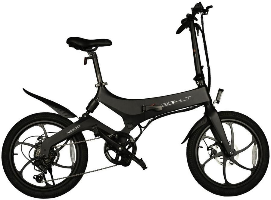 BOHLT X200 Elektrische Vouwfiets 280Wh accu 6 versnellingen Zwart
