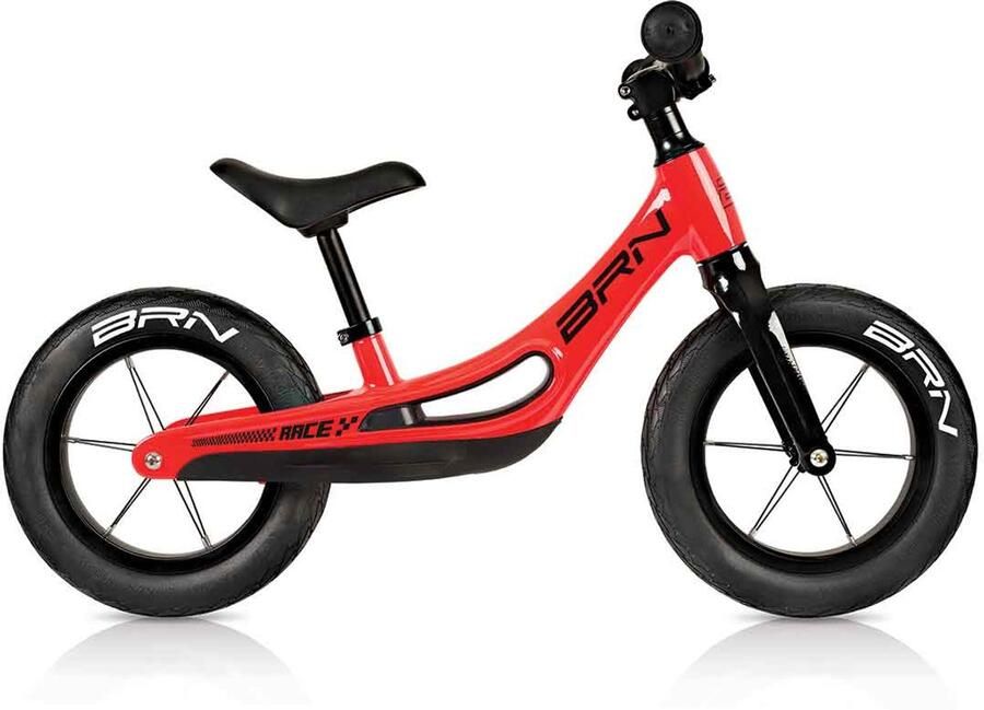 BRN Flash magnesium loopfiets 12 inch rood