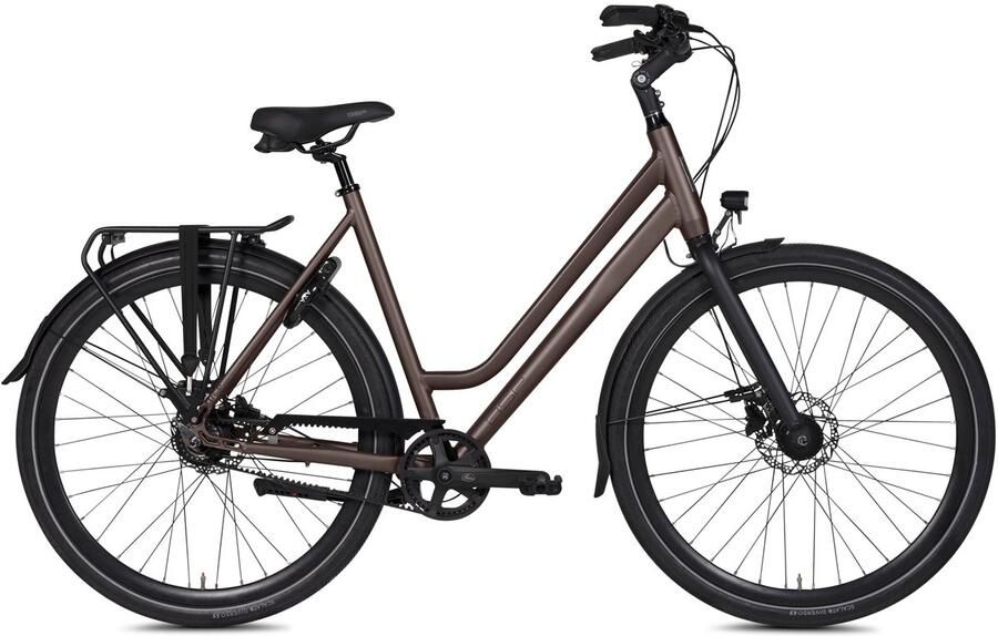 BSP Voyager Belt Dames Stadsfiets Riemaandrijving 8 versnellingen 47 cm Dark Oak