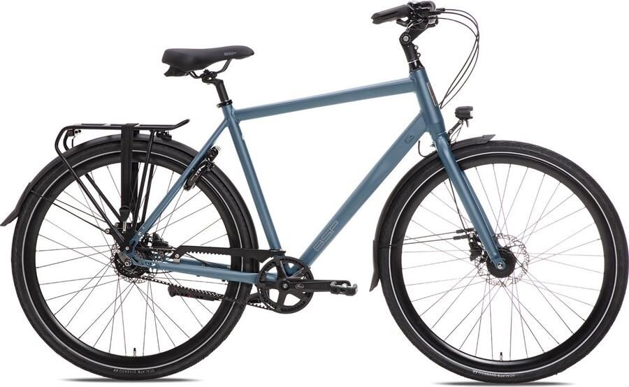 BSP Voyager Belt Heren Stadsfiets Riemaandrijving 8 versnellingen 59 cm Deep Sky Blue