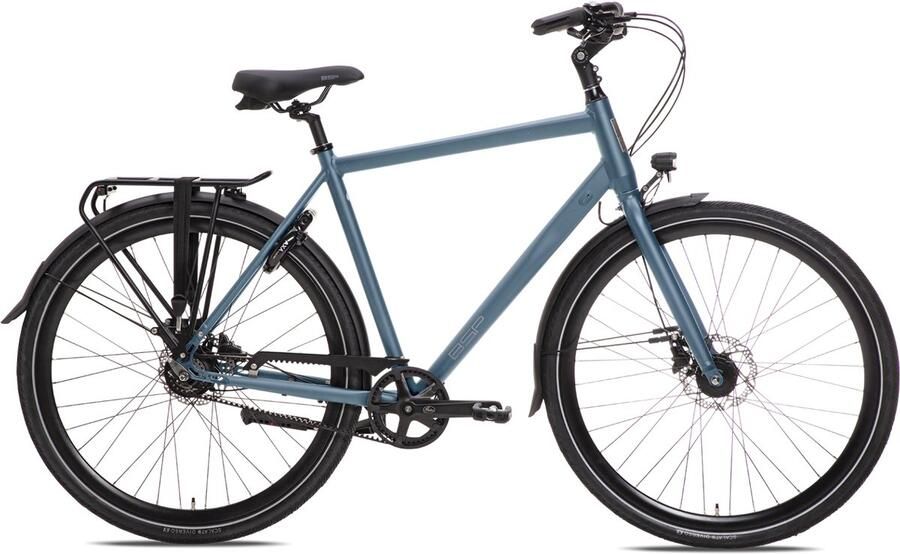 BSP Voyager Belt Heren Stadsfiets Riemaandrijving 8 versnellingen 60 cm Deep Sky Blue