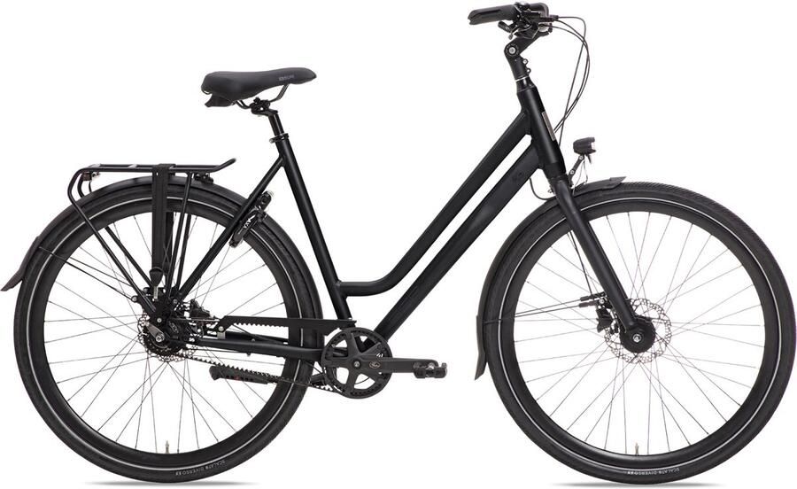 BSP Voyager Belt Stadsfiets Damesfiets 28 Inch 58 cm 8 Versnellingen Hydraulische schijfrem Zwart